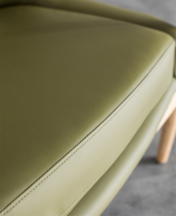 Fauteuil Taikoch en cuir synthétique et bois massif - Fainko