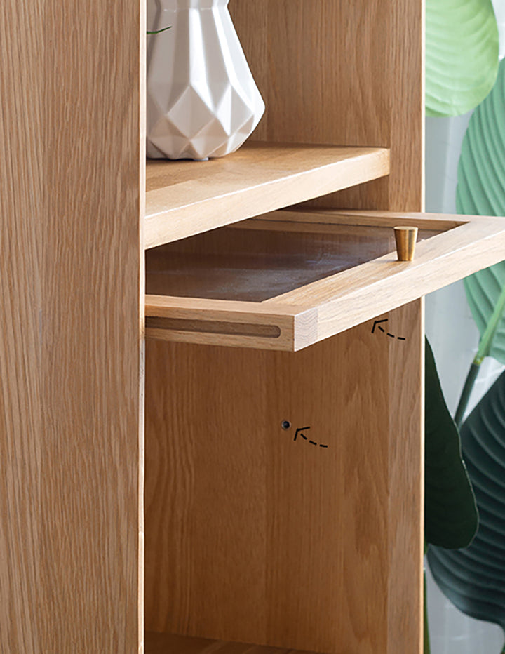 Bibliotheque en bois de chêne Idan - Fainko