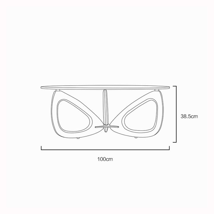 Table basse En Verre Pétale - Fainko
