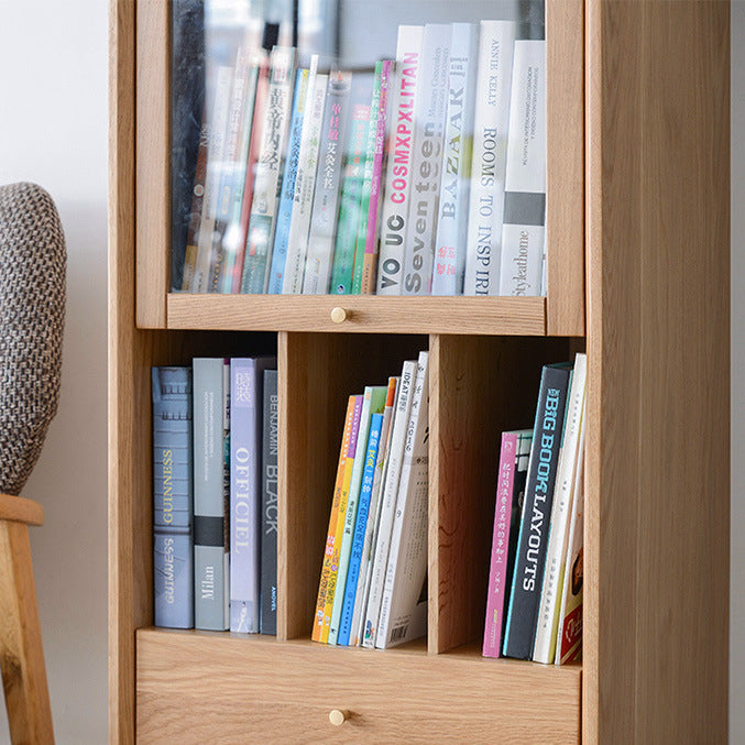 Bibliotheque en bois de chêne Idan - Fainko