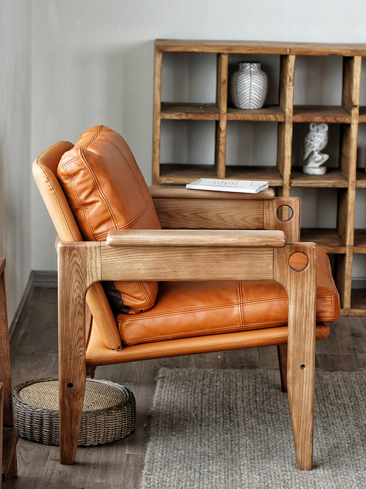 Fauteuil Yosi en cuir - Fainko