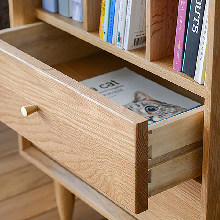 Bibliotheque en bois de chêne Idan - Fainko