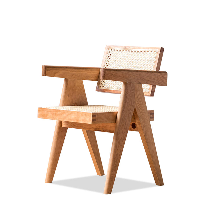 Fauteuil Chandy en bois de cerisier - Fainko