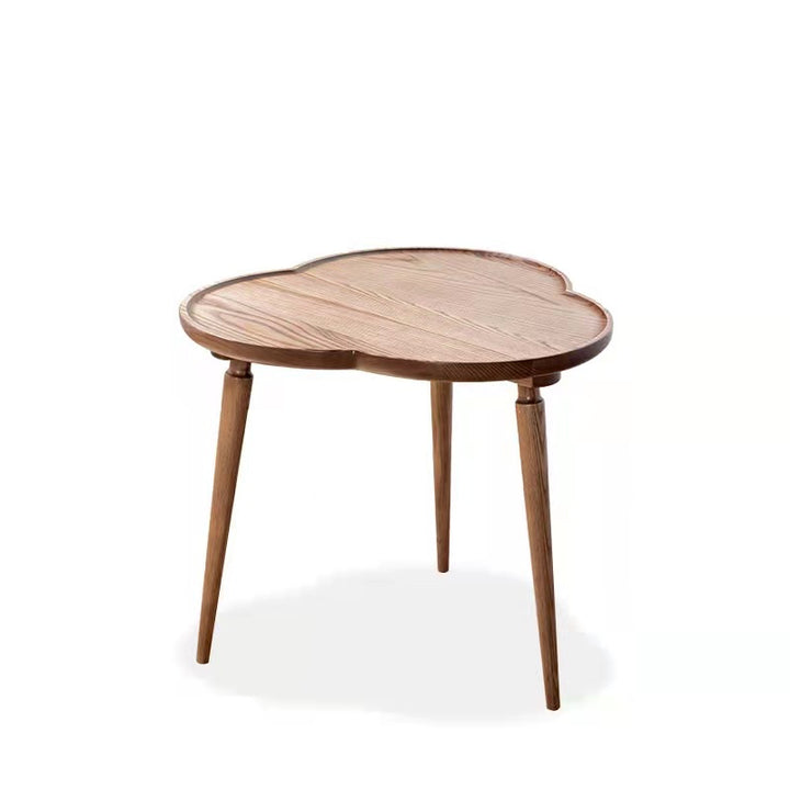 Table basse cloud en bois massif couleur noyer - Fainko