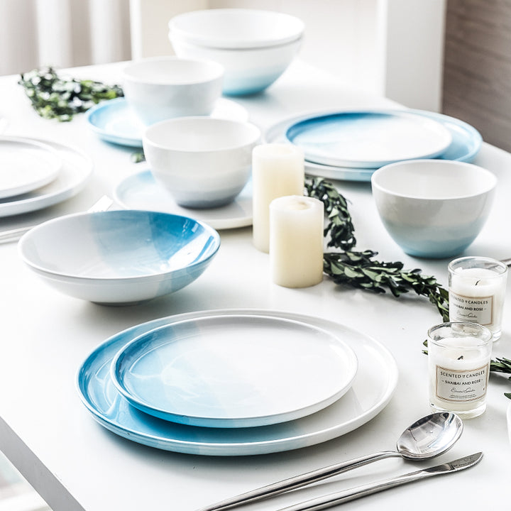 Lot 4 assiettes en dégradé, Alipz - Fainko