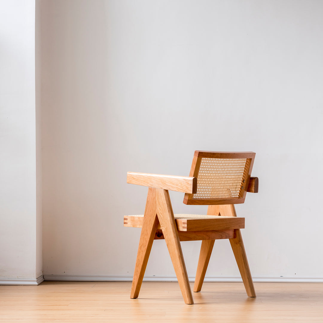 Fauteuil Chandy en bois de cerisier - Fainko