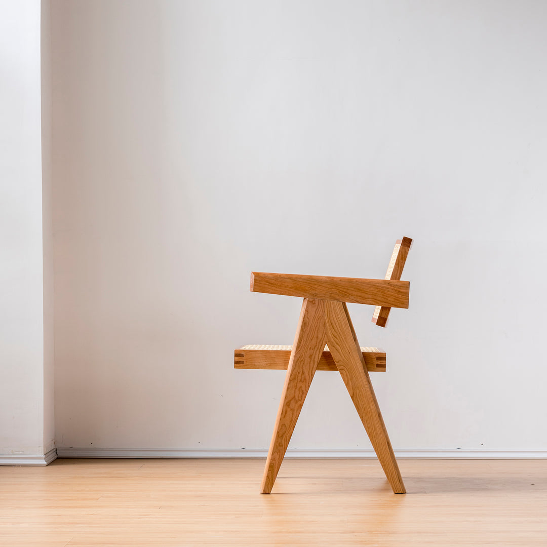 Fauteuil Chandy en bois de cerisier - Fainko