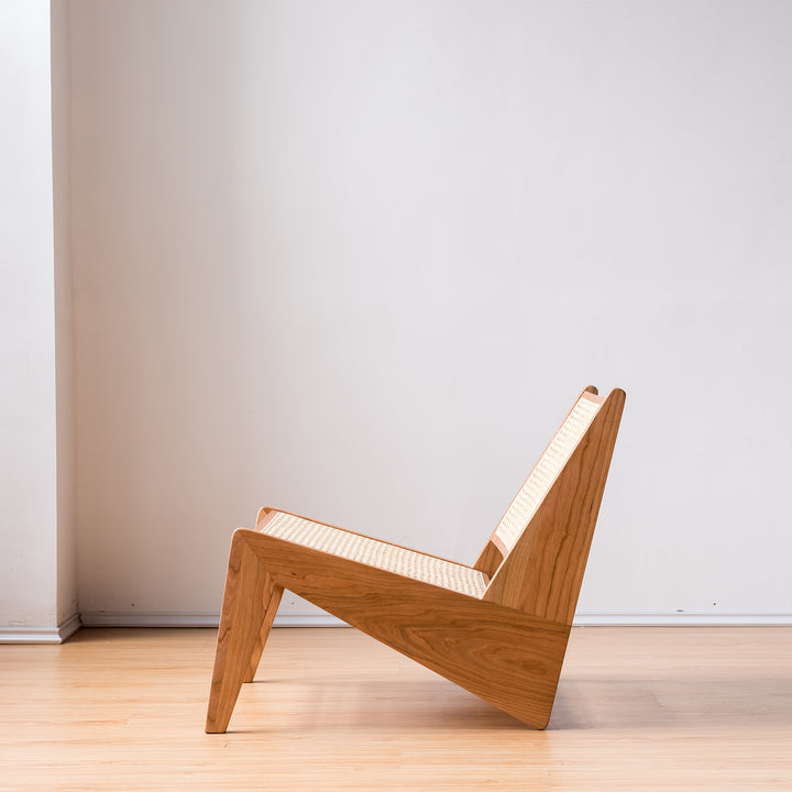 Fauteuil Chandy Kangaroo en bois de cerisier - Fainko