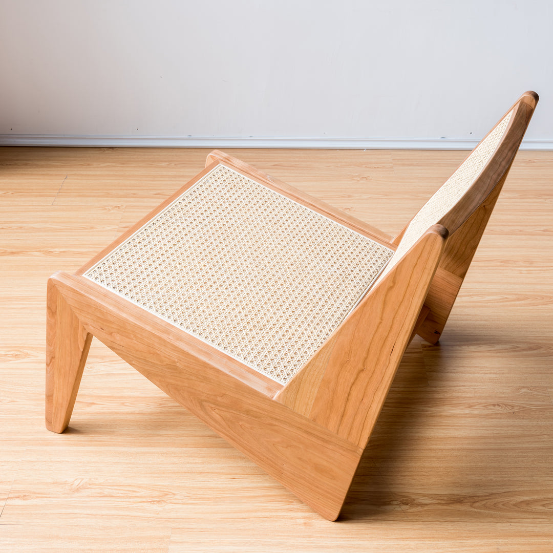 Fauteuil Chandy Kangaroo en bois de cerisier - Fainko