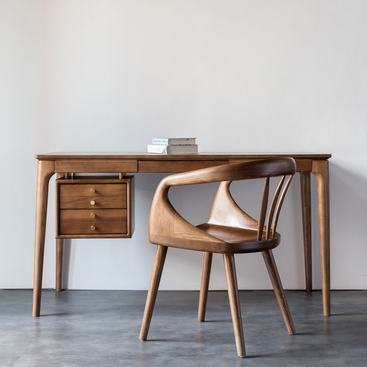 Fauteuil Vero en bois massif  en couleur Noyer - Fainko