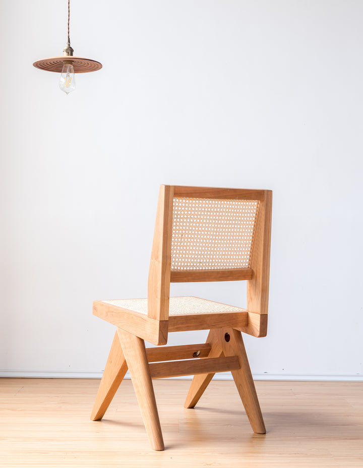 Chaise Chandy simpo en bois de cerisier, 2 Pièce - Fainko