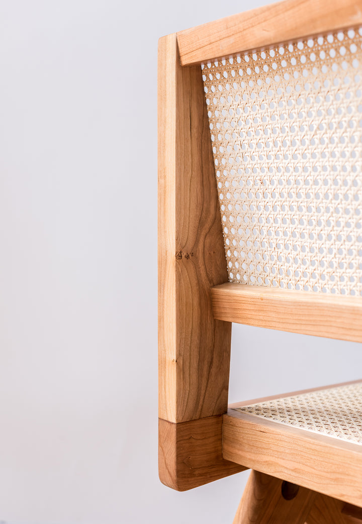 Chaise Chandy simpo en bois de cerisier, 2 Pièce - Fainko