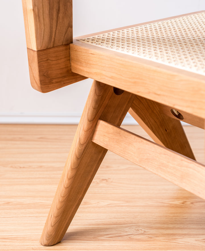Chaise Chandy simpo en bois de cerisier, 2 Pièce - Fainko