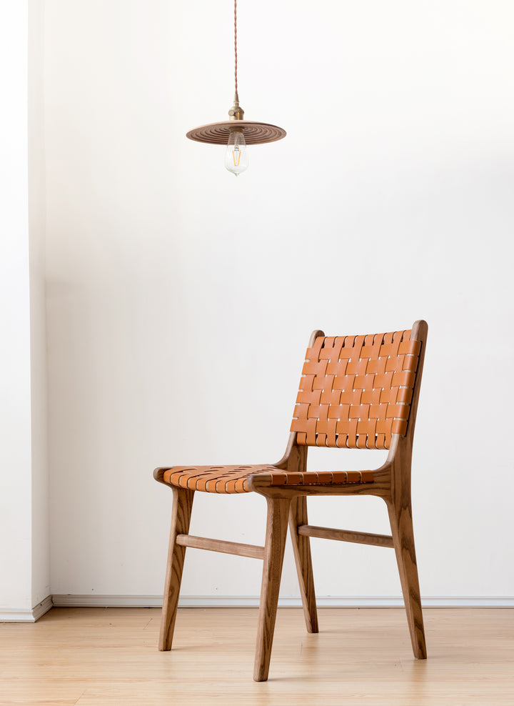 Chaise Maans en simili cuir et bois massif, lot de 2 - Fainko