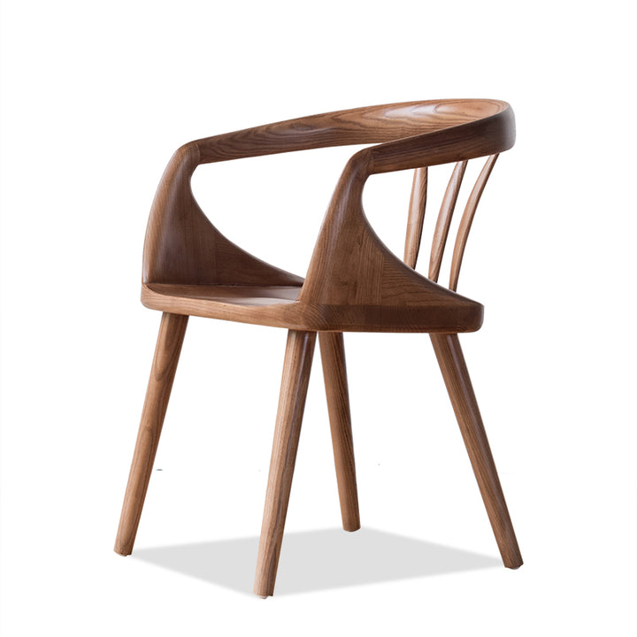 Fauteuil Vero en bois massif  en couleur Noyer - Fainko