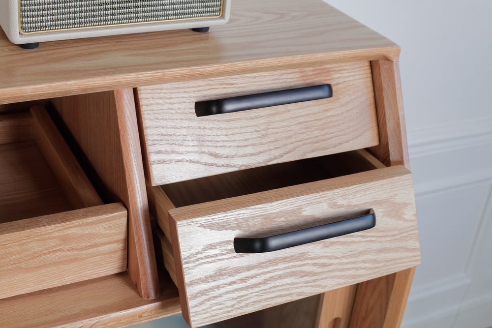 Buffet Meddy en bois de chêne massif - Fainko