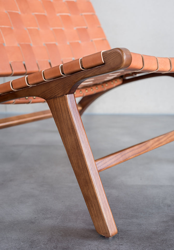 Chaise Lounge Maans en simili cuir - Fainko