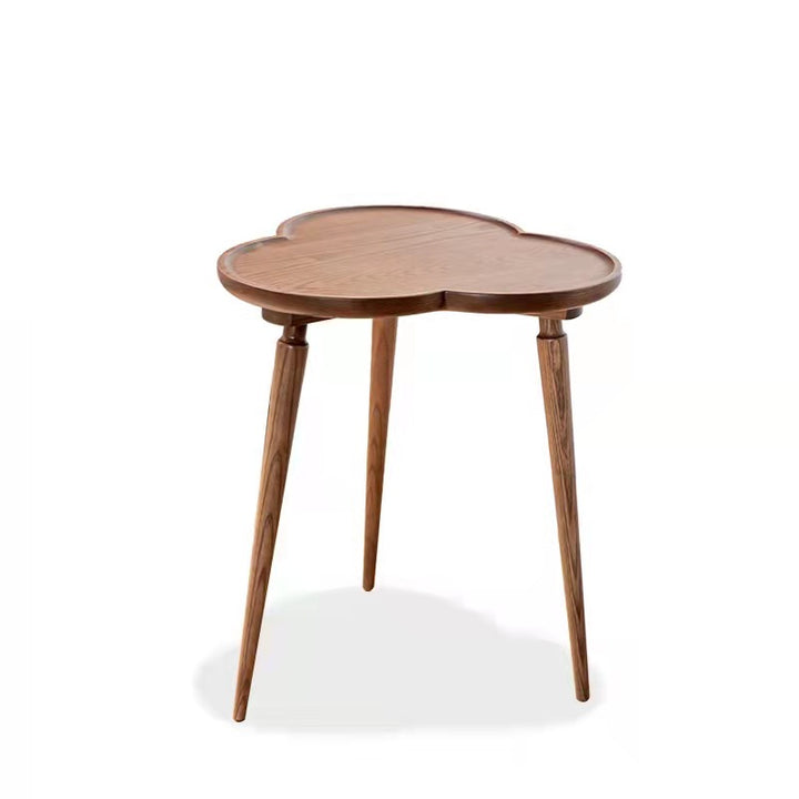 Table basse cloud en bois massif couleur noyer - Fainko