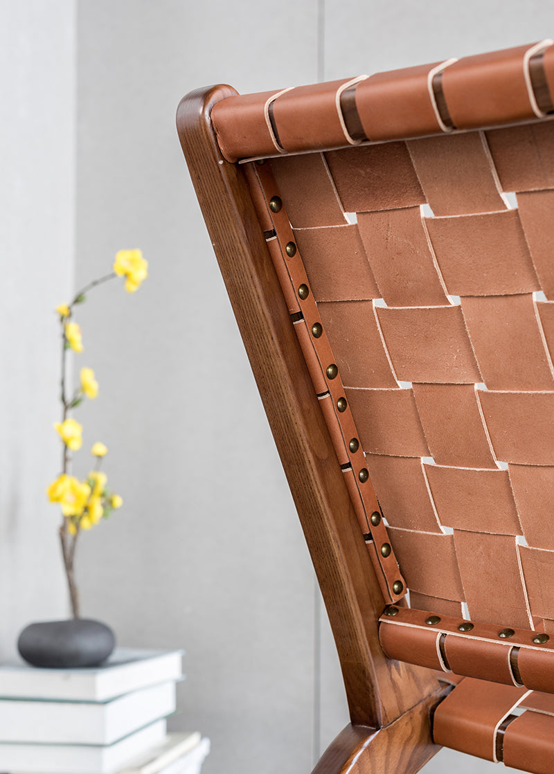 Chaise Lounge Maans en simili cuir - Fainko
