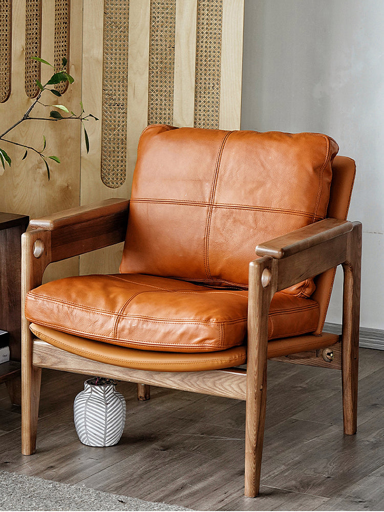Fauteuil Yosi en cuir - Fainko