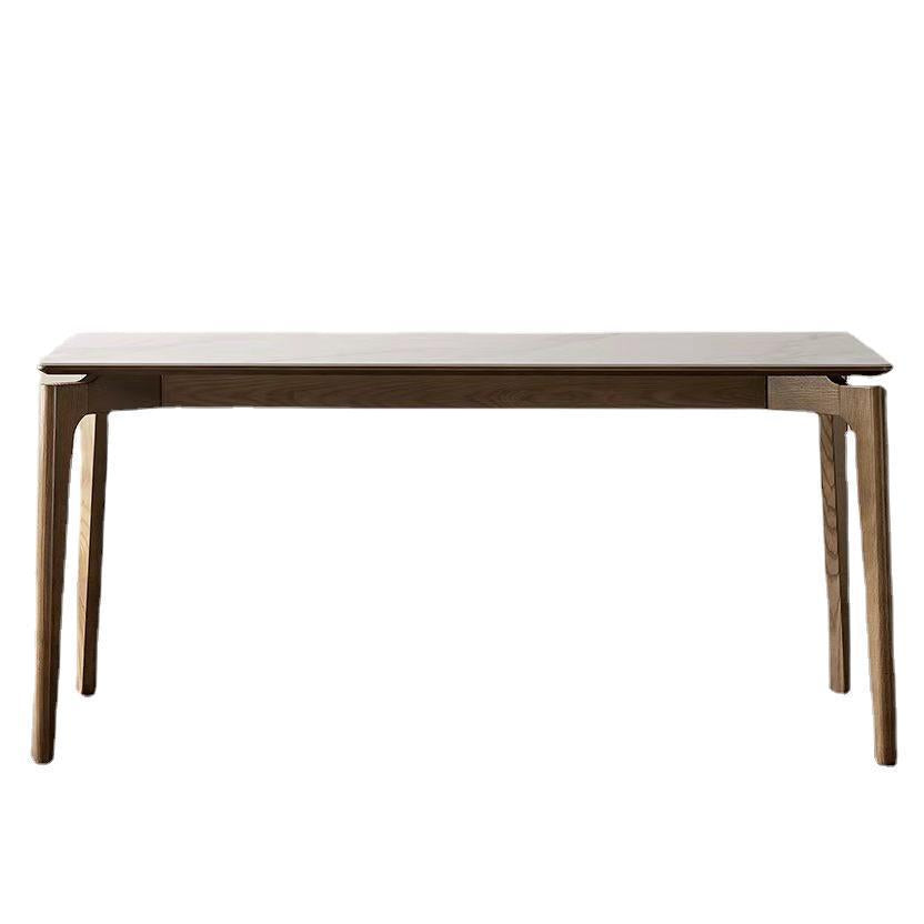 Table Thomasso en pierre frittée et bois massif - Fainko